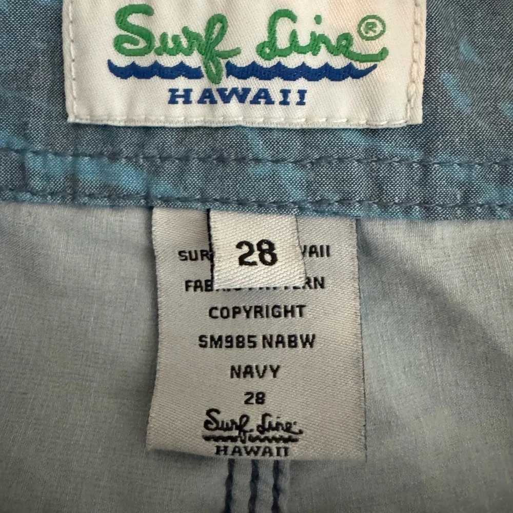 Original Jams Surf Line Hawaii Navy Board Shorts Size 28 Swim Trunks